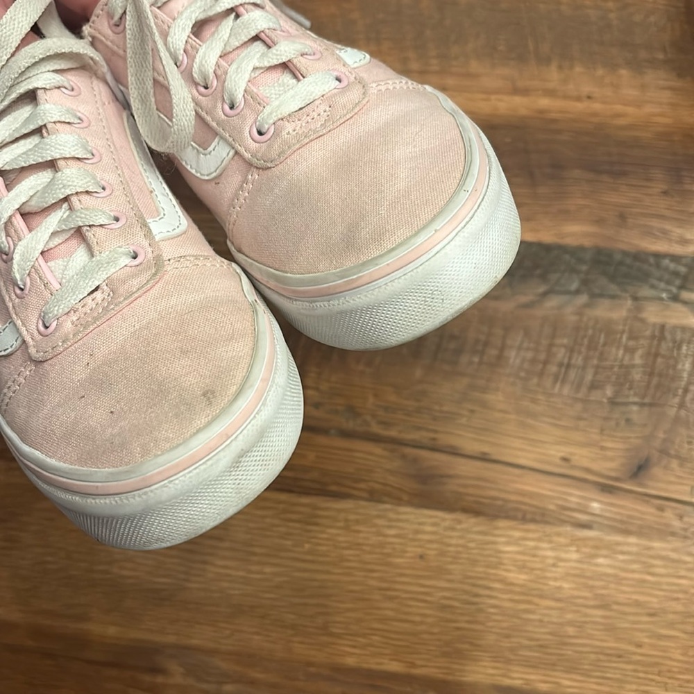 Vans® Ward Girls' Shoes Pink Canvas Size 3 - Picture 6 of 12